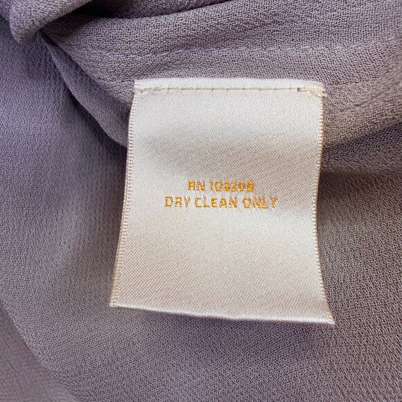 SUNDANCE Floral Embroidered Sheer Overlay Cocktail Dress L Gray Bohemian Luxe - Picture 11 of 11